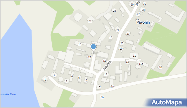 Piwonin, Piwonin, 17, mapa Piwonin