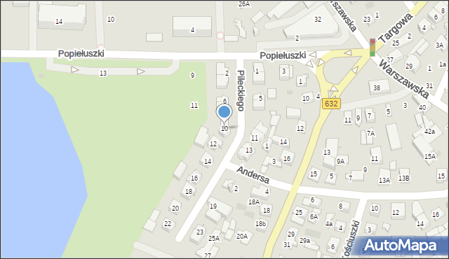 Płońsk, Pileckiego Witolda, rtm., 10, mapa Płońsk