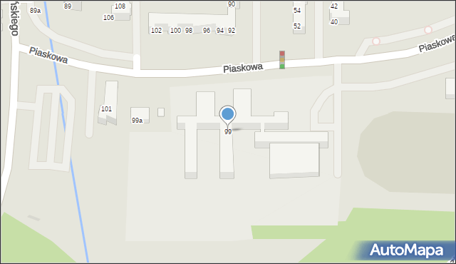 Police, Piaskowa, 99, mapa Police