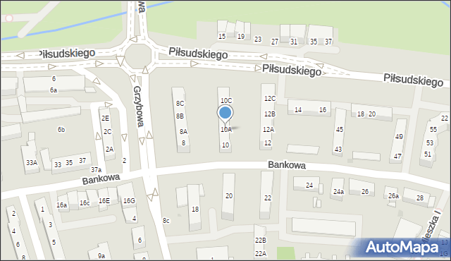 Police, Piłsudskiego Józefa, marsz., 10A, mapa Police