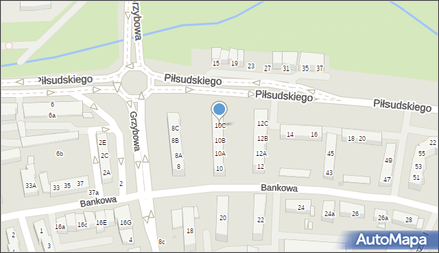 Police, Piłsudskiego Józefa, marsz., 10C, mapa Police