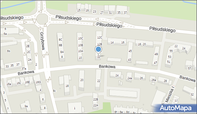 Police, Piłsudskiego Józefa, marsz., 12, mapa Police