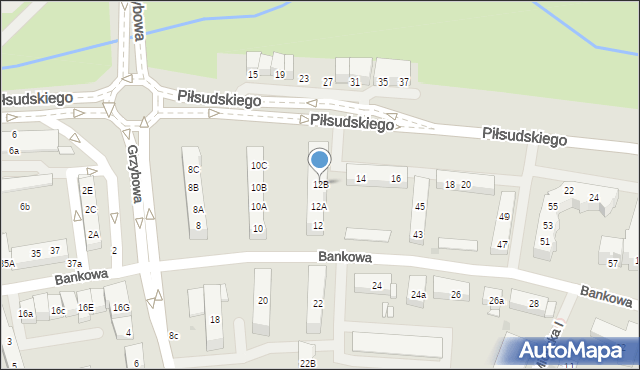 Police, Piłsudskiego Józefa, marsz., 12B, mapa Police