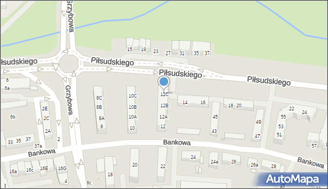 Police, Piłsudskiego Józefa, marsz., 12C, mapa Police