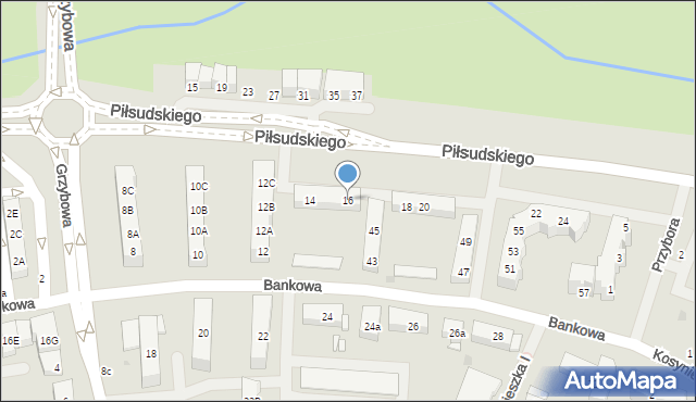 Police, Piłsudskiego Józefa, marsz., 16, mapa Police