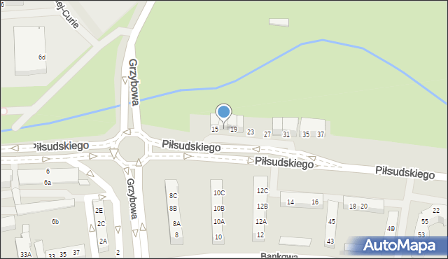 Police, Piłsudskiego Józefa, marsz., 17, mapa Police