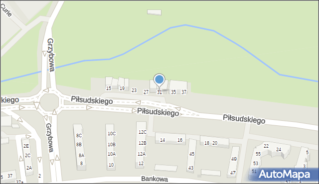 Police, Piłsudskiego Józefa, marsz., 31, mapa Police