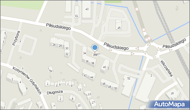 Police, Piłsudskiego Józefa, marsz., 369, mapa Police