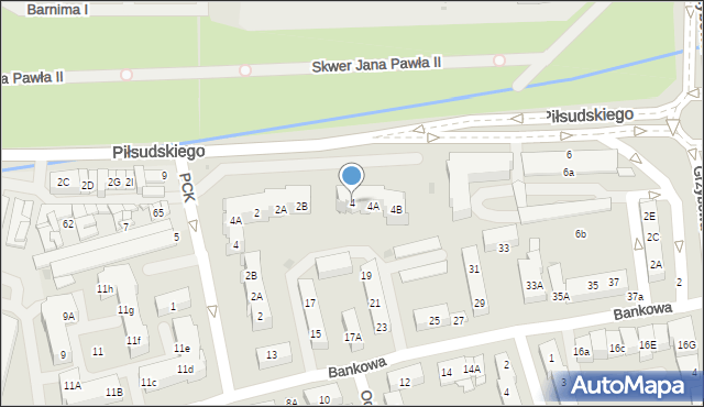 Police, Piłsudskiego Józefa, marsz., 4, mapa Police