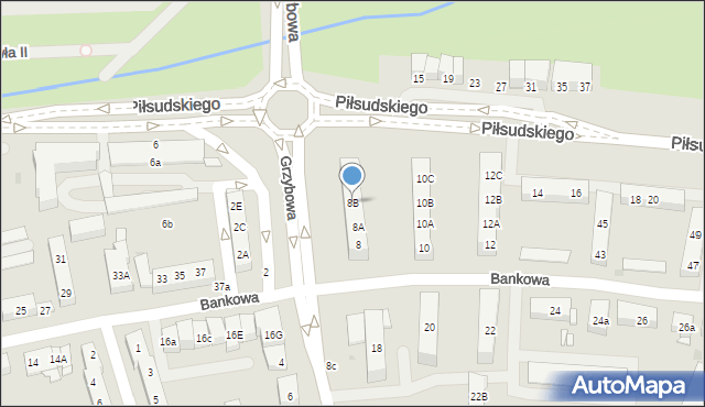 Police, Piłsudskiego Józefa, marsz., 8B, mapa Police