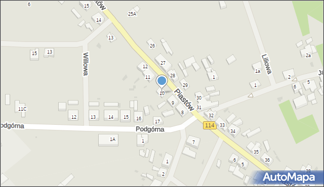 Police, Piastów, 10, mapa Police