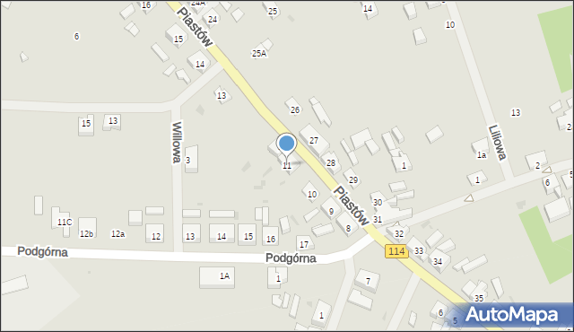 Police, Piastów, 11, mapa Police