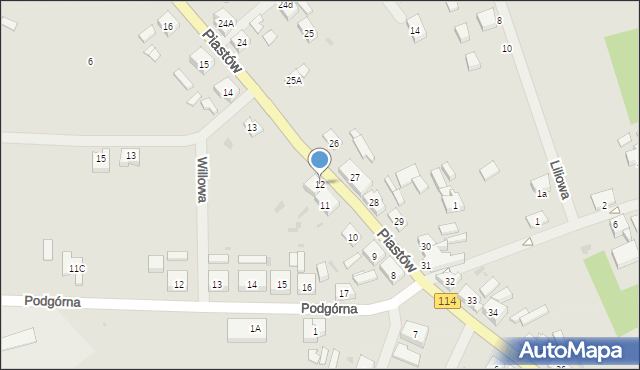 Police, Piastów, 12, mapa Police