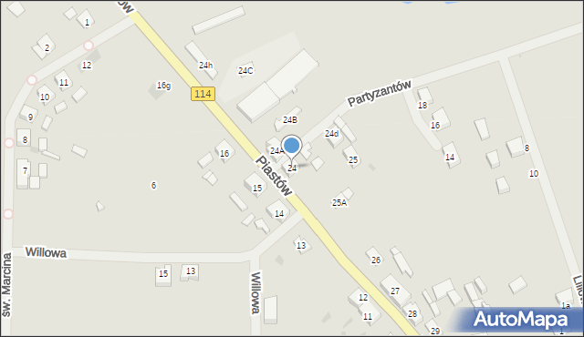 Police, Piastów, 24, mapa Police