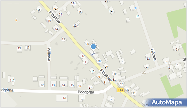 Police, Piastów, 27, mapa Police