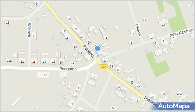 Police, Piastów, 31, mapa Police