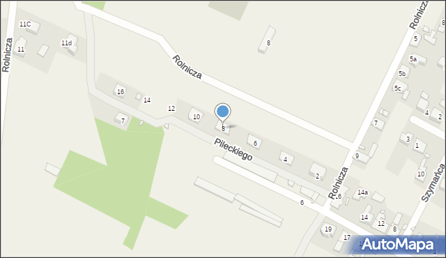 Polska Nowa Wieś, Pileckiego Witolda, rtm., 8, mapa Polska Nowa Wieś