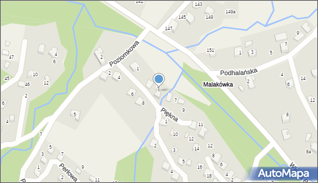 Porąbka, Piękna, 5, mapa Porąbka