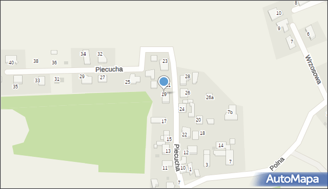 Potępa, Piecucha, 19, mapa Potępa