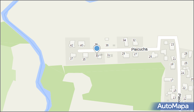 Potępa, Piecucha, 33, mapa Potępa