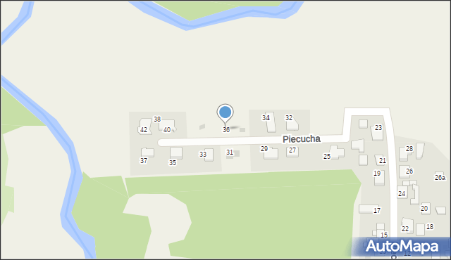 Potępa, Piecucha, 36, mapa Potępa