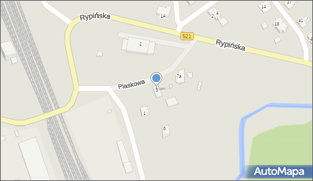 Prabuty, Piaskowa, 3, mapa Prabuty