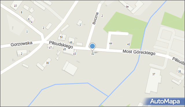 Praszka, Piłsudskiego Józefa, marsz., 41, mapa Praszka