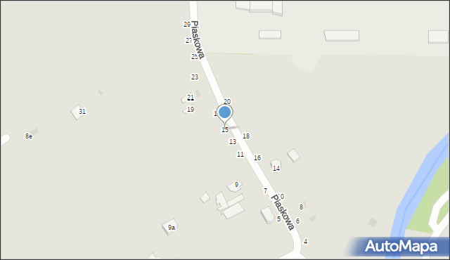 Przemyśl, Piaskowa, 15, mapa Przemyśla