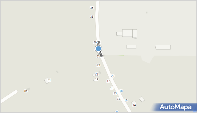 Przemyśl, Piaskowa, 25, mapa Przemyśla