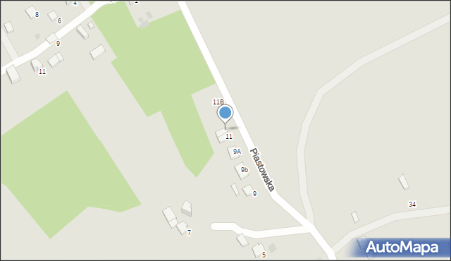 Przemyśl, Piastowska, 11a, mapa Przemyśla