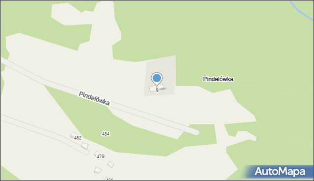 Przyborów, Pindelówka, 9, mapa Przyborów