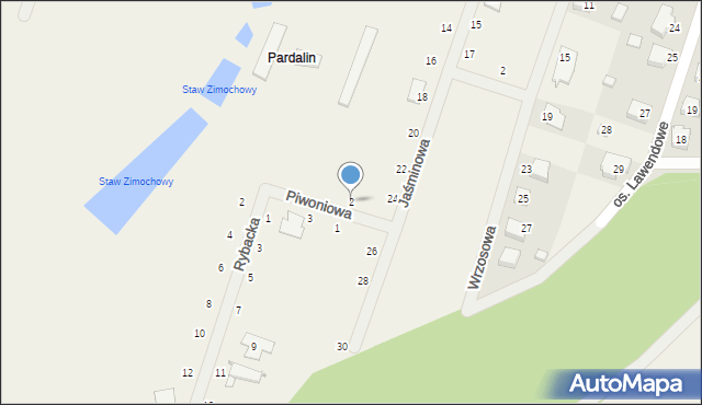 Przygodzice, Piwoniowa, 2, mapa Przygodzice