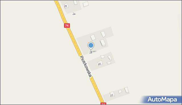 Przyjmo, Piotrkowska, 18, mapa Przyjmo