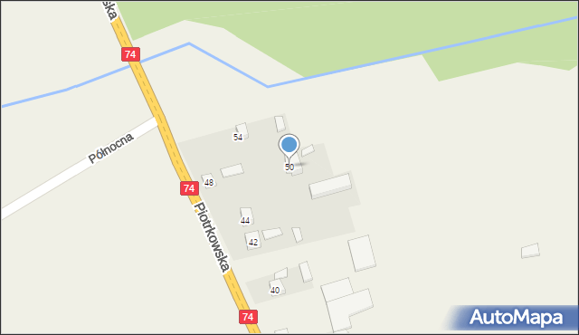 Przyjmo, Piotrkowska, 50, mapa Przyjmo