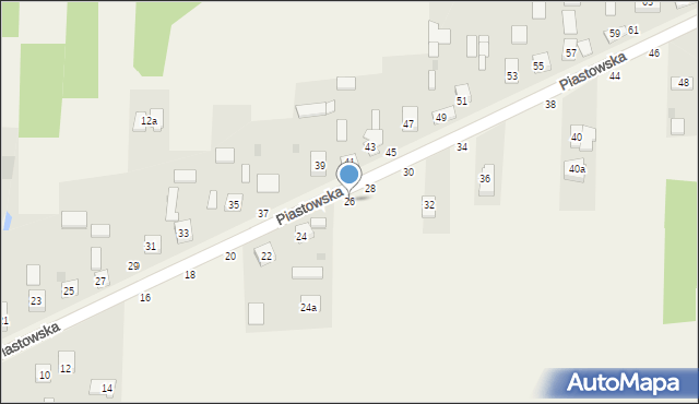 Przymiłowice, Piastowska, 26, mapa Przymiłowice