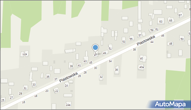 Przymiłowice, Piastowska, 47, mapa Przymiłowice