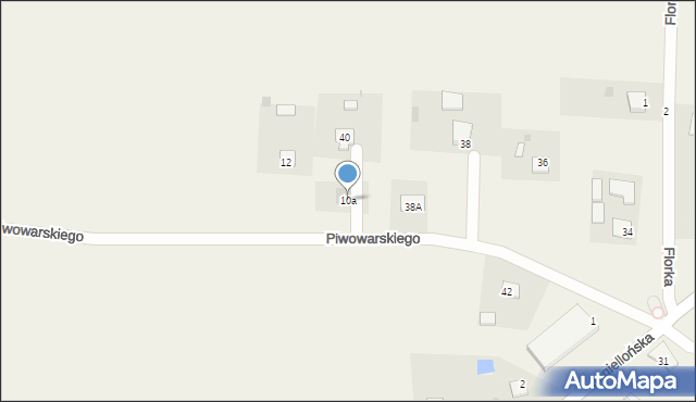 Radgoszcz, Piwowarskiego Ignacego, ks., 10a, mapa Radgoszcz