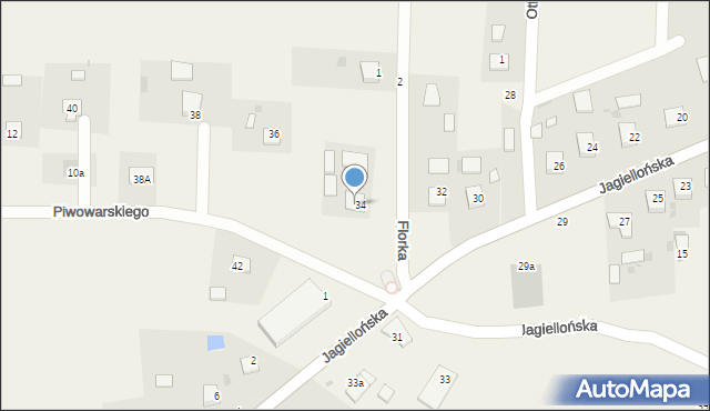 Radgoszcz, Piwowarskiego Ignacego, ks., 2, mapa Radgoszcz