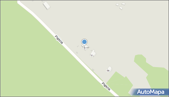 Radków, Piękna, 3, mapa Radków