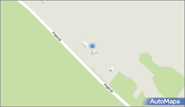 Radków, Piękna, 4, mapa Radków