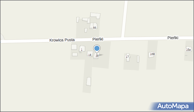 Radliczyce, Pieńki, 19, mapa Radliczyce