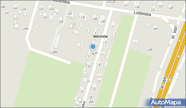 Radom, Piotrkowska, 8, mapa Radomia