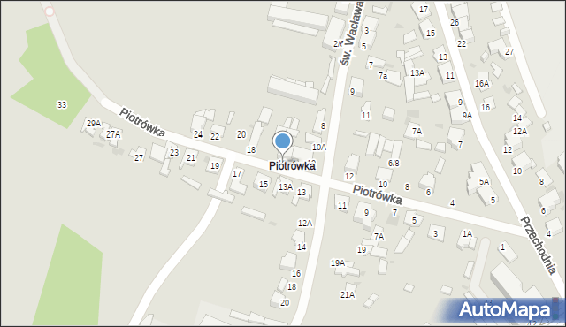 Radom, Piotrówka, 16, mapa Radomia