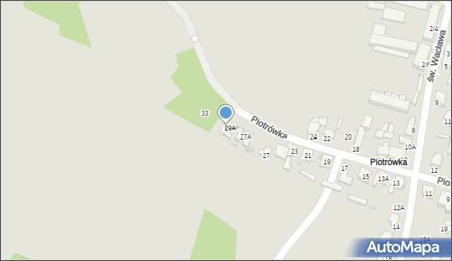 Radom, Piotrówka, 31, mapa Radomia