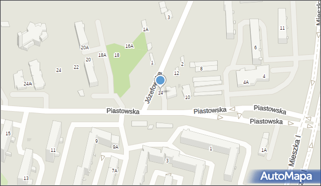 Radom, Piastowska, 14, mapa Radomia