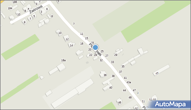 Radomsko, Piaskowa, 24, mapa Radomsko