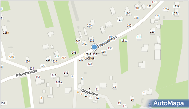 Radomsko, Piłsudskiego Józefa, marsz., 137, mapa Radomsko