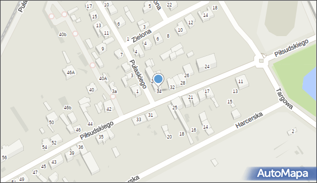 Radomsko, Piłsudskiego Józefa, marsz., 34, mapa Radomsko