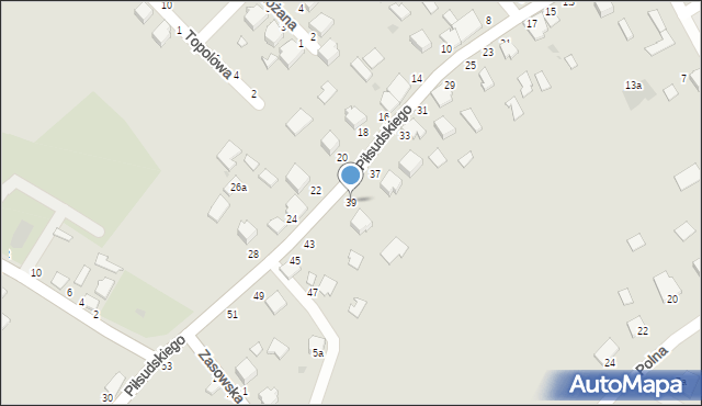 Radomyśl Wielki, Piłsudskiego Józefa, marsz., 39, mapa Radomyśl Wielki