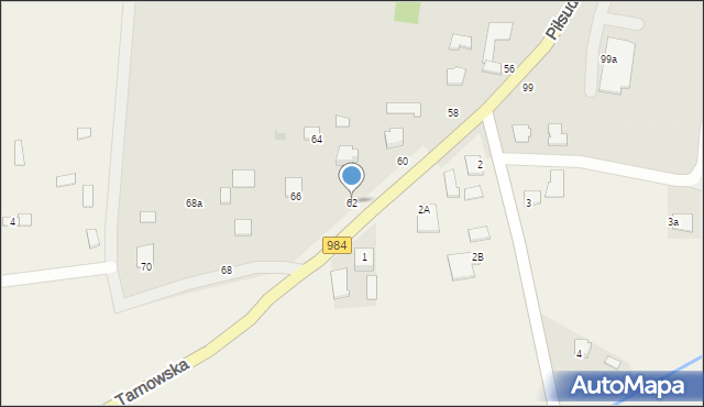 Radomyśl Wielki, Piłsudskiego Józefa, marsz., 62, mapa Radomyśl Wielki